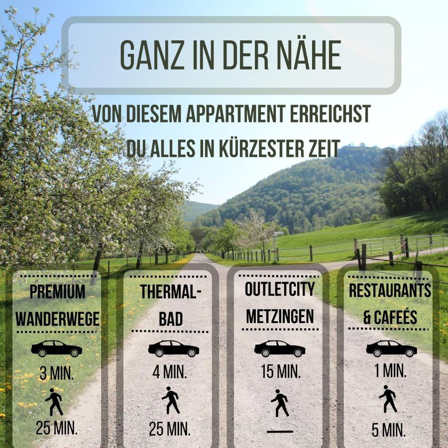 Moderne, Helle 1 Zimmer-Wohnung In Citylage Bad Urach Esterno foto