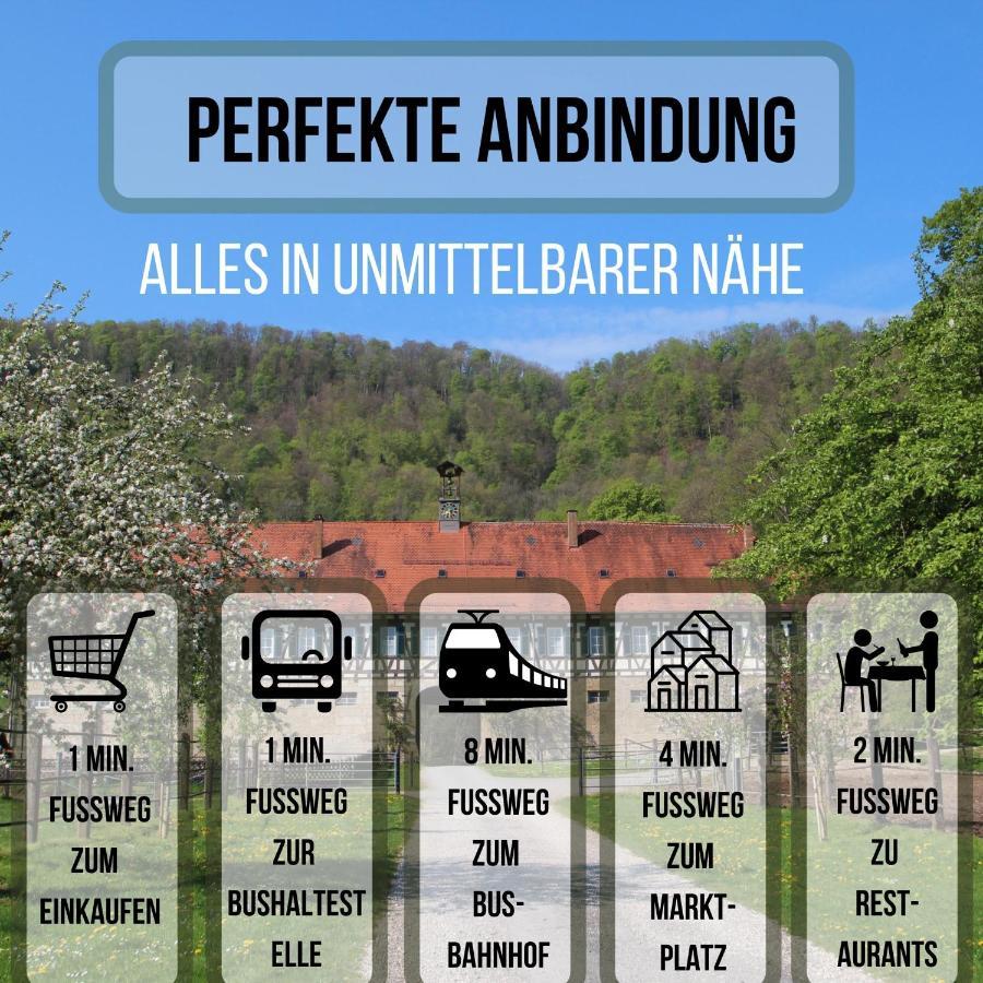 Moderne, Helle 1 Zimmer-Wohnung In Citylage Bad Urach Esterno foto